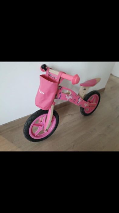 Bicicleta lemn fara pedale