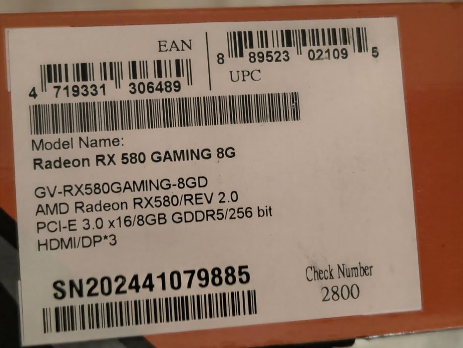 Продам видеокарту AMD RX 580 8 gb