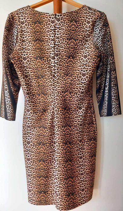 Рокля официална, празнична, елегантна розова, черна, зелена, леопард