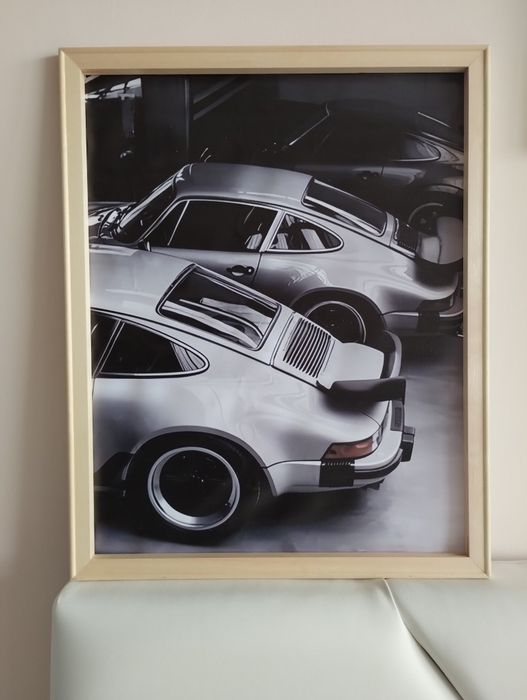 Постер Порше, Porsches с рамка