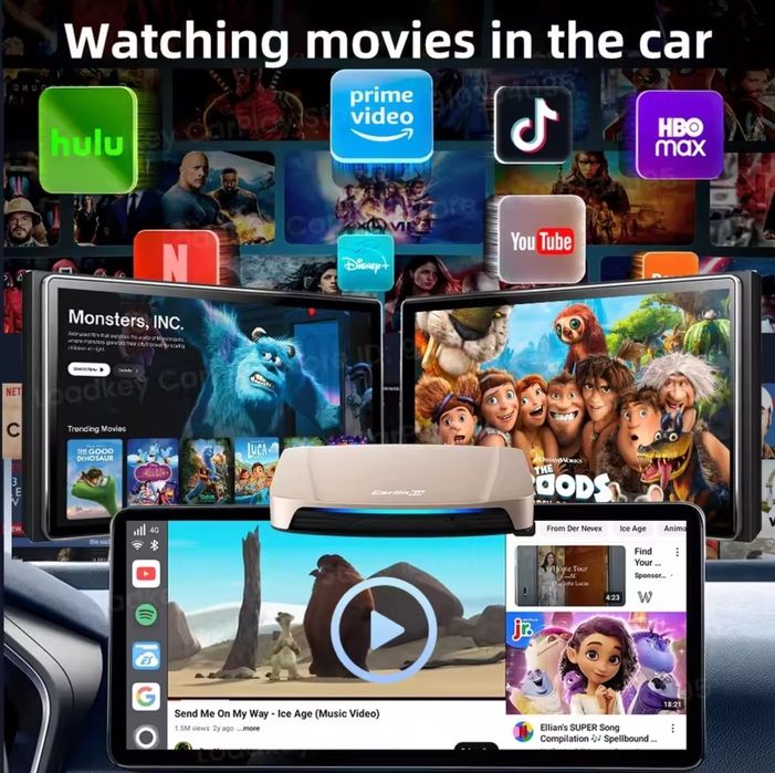 CarlinKit Tbox Ultra, Android 15, CarPlay, Android Auto, Ai Box, Video