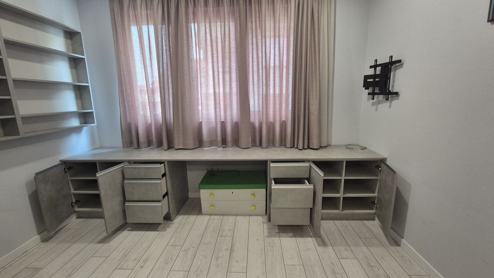 Бюро 360х60х80 сиво