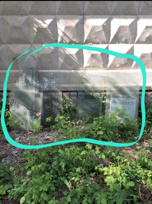 Полки стекляные б/у, разных размеров, около 28шт.