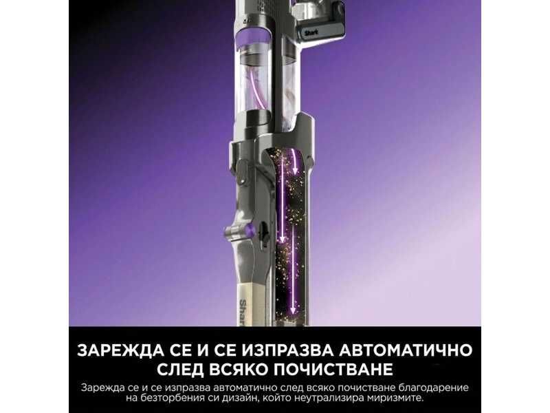 Безкабелна Вертикална Прахосмукачка Shark PowerDetect Clean & Empty IP3251EUT - 380W, Сива