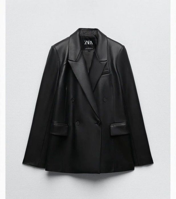 Zara дамски кожен блейзър