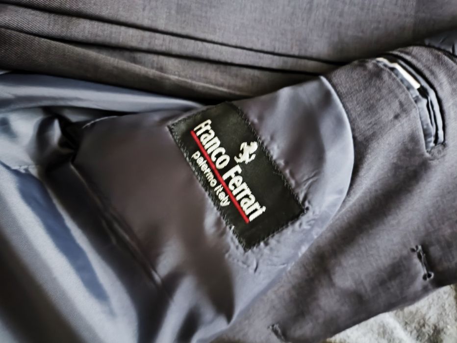 Costum Bărbați Franco Ferrari mărime 54 NOU Gri
