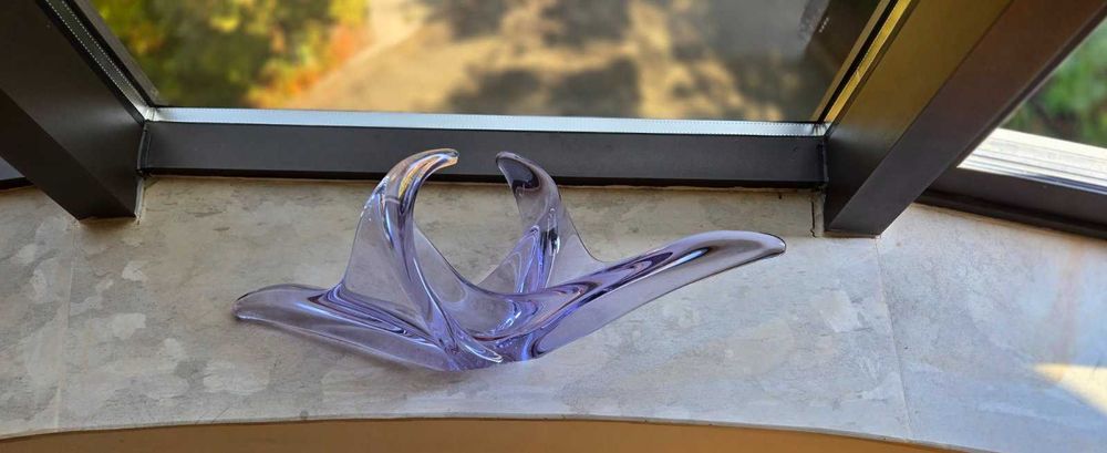 Cofrac art Verrier -  стъклена купа, винтидж