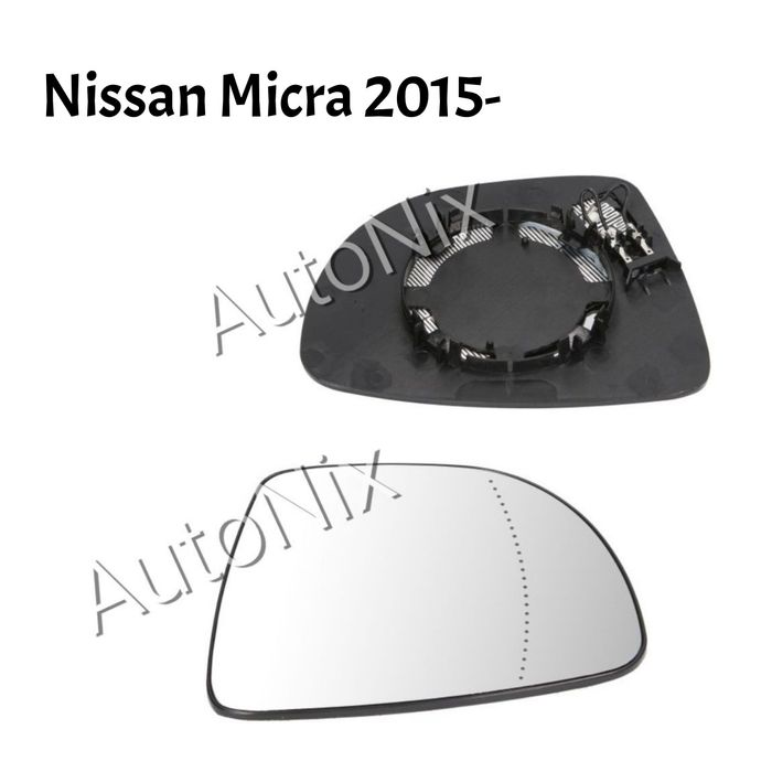 Стъкло за огледало за Nissan Micra 5 с подгрев за нисан микра 5