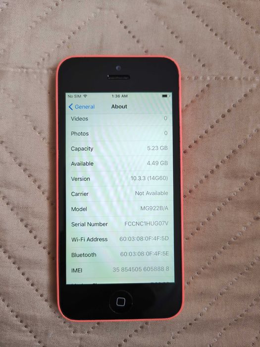 iPhone 5c Pink 8GB