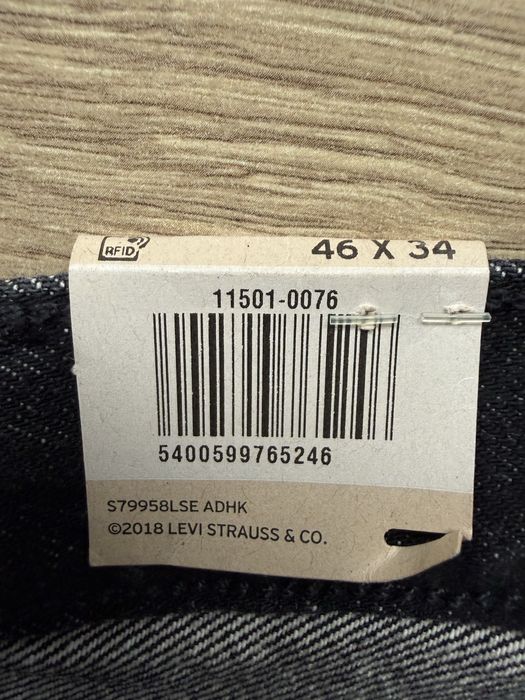 Blugi LEVIS 501 Negru Barbati | Marime 46 x 34 (Talie 124 cm)