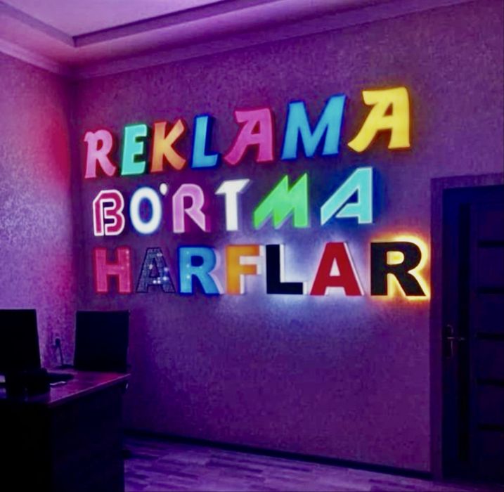 bukva baner tashqi reklama 30% skidkada