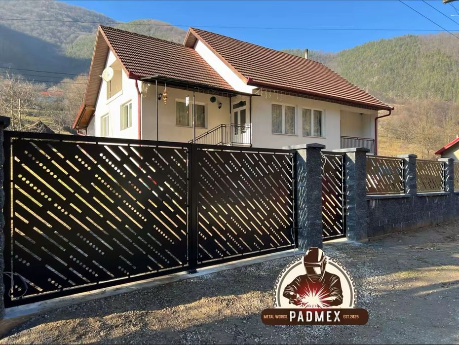 Porți si garduri din tabla decupata CNC plasma - confectii metalice