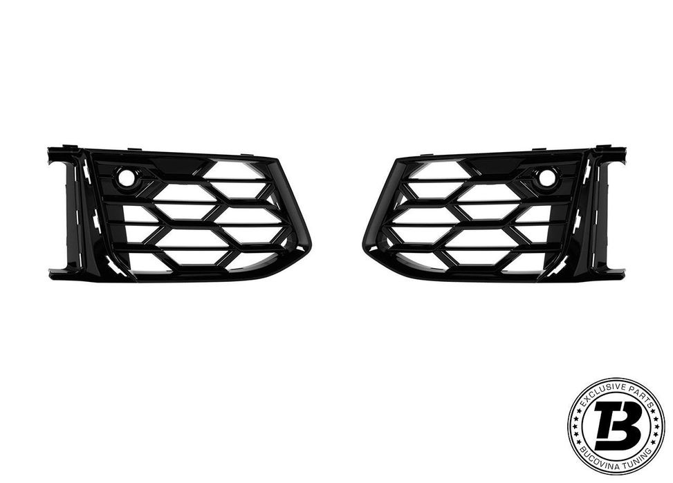 Set Grile laterale si Grila Centrala compatibila cu Audi A6 C8 RS6 Design