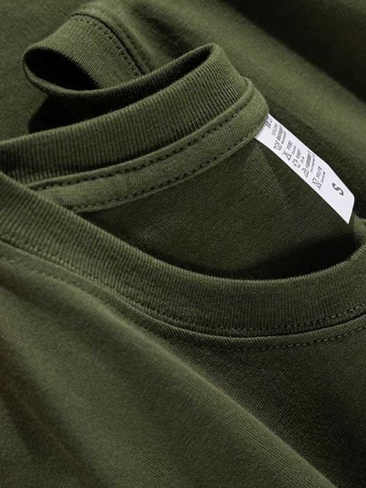 Erkaklar uchun bir xil rangdagi futbolka, 100% paxta