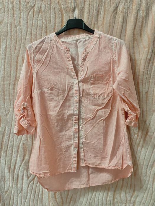 Дамска светло розова риза