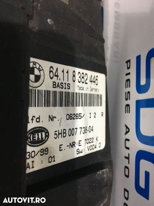 Panou Comanda AC / Clima / Climatronic BMW Seria 3 E46 1997 - 2005 COD : 8382446