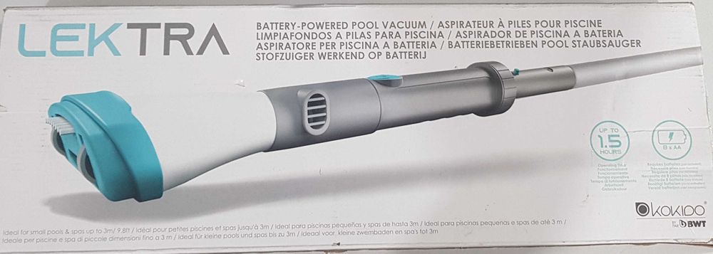 Aspirator de piscina cu baterii Lektra Kokido