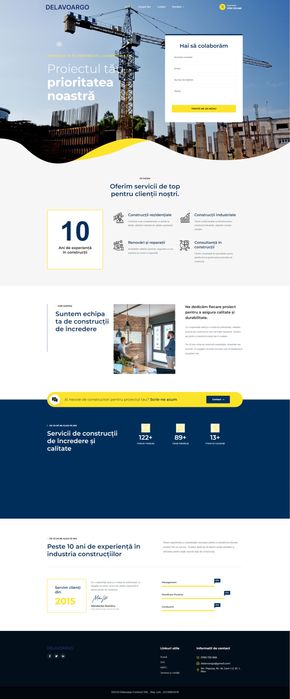 Creare site ieftin profesional - site constructii , prezentare , blog