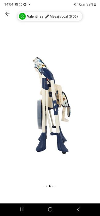 Scaun de masa bebelusi