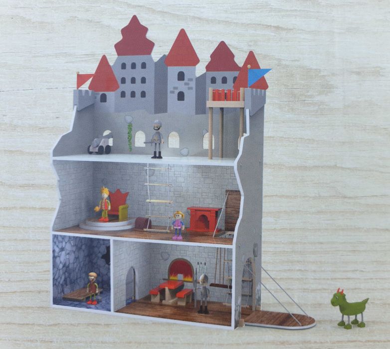 Casa de papusi/Castel de lemn/Cetate de jucarie, 1 metru SIGILAT
