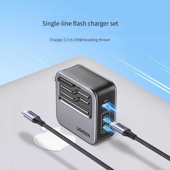 Ugreen 140W GaN зарядное устройство — мощность, скорость и стиль!