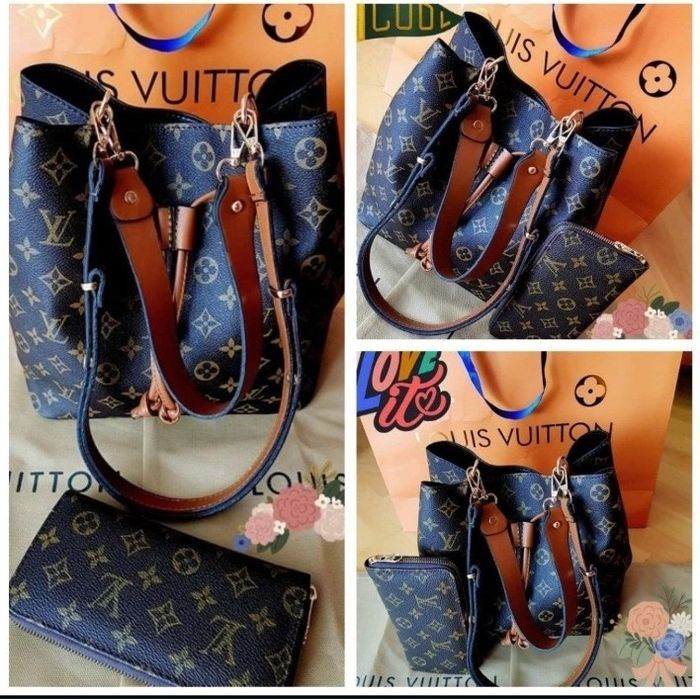 Set LV geanta +portofel, new model, etichetă, saculet inclus