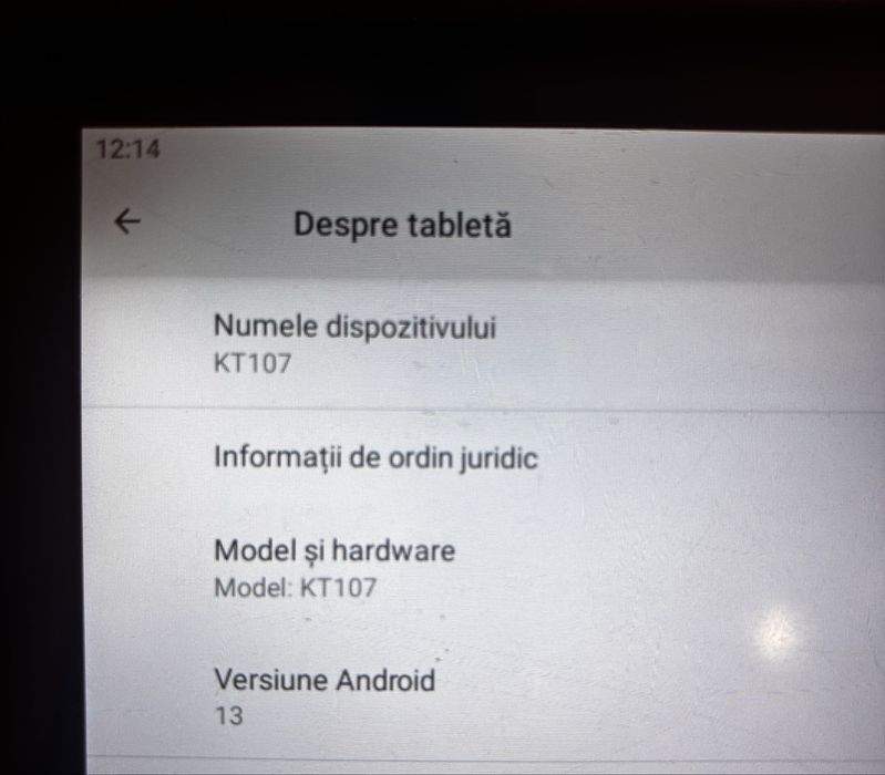 Vand Tableta Android 13 KT107