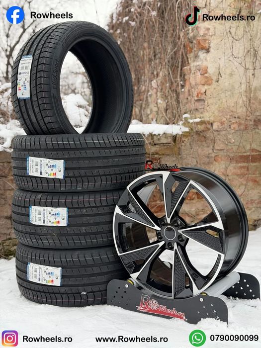 Jante AUDI 22 R22 A6 A7 A8 Q3 Q5 Q7 Q8 22 R22 Black Anvelope Vara/iarna Roti Audi 22 complete