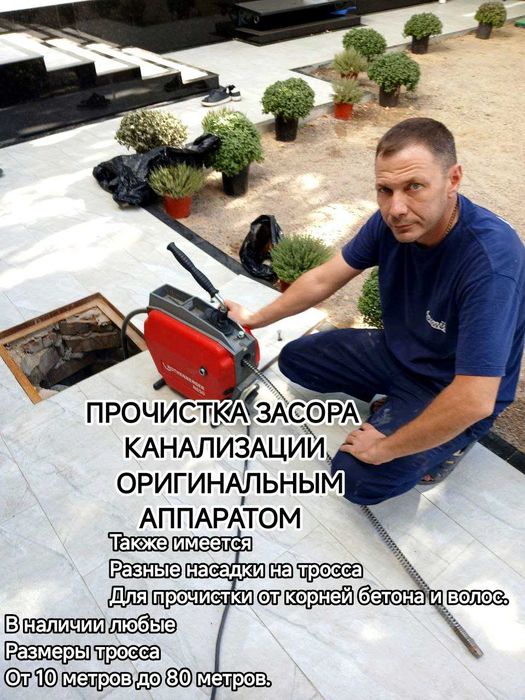 Прочистка канализации услуги сантехника