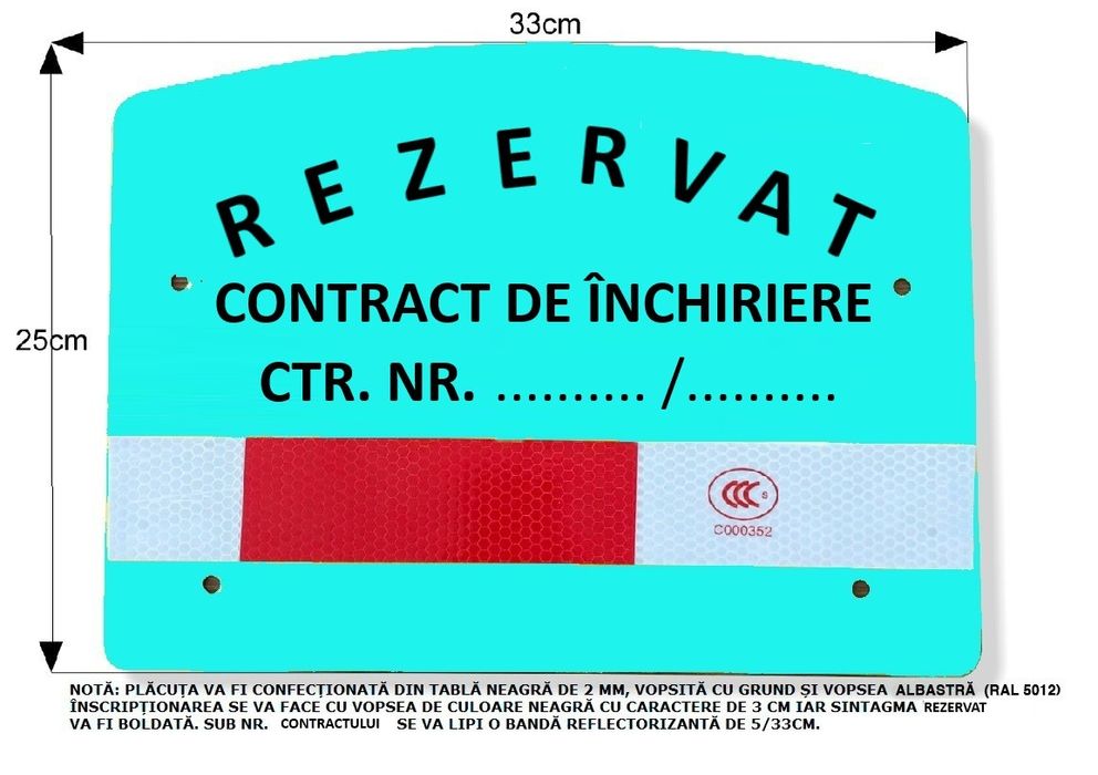 Placute parcare montaje Gratuit in oras 110 lei calitate extra lac UV