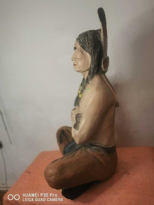 Indian statuie decor din fibra de sticla