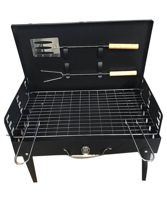 Преносима сгъваема градинска скара, 44x27x37 см, за къмпинг