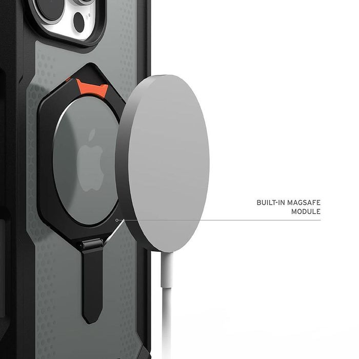 Калъф uag plasma xte magsafe за iphone 17 pro в черно и оранжево