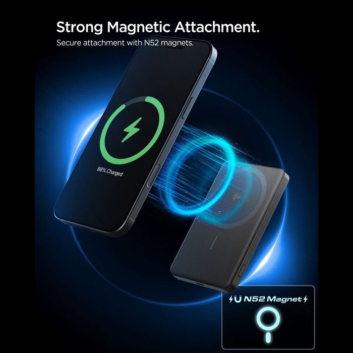 Външна Магнитна Батерия Spigen Essential Qi2 MagSafe Power Bank 5000mAh 22.5W
