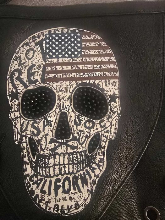 Рокерско чанта от естествена кожа