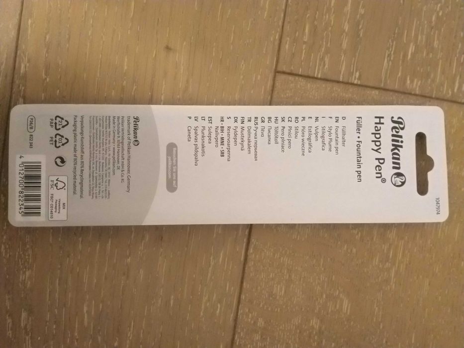 Stilou scolar Pelikan Happy Pen cu 6 rezerve cerneala