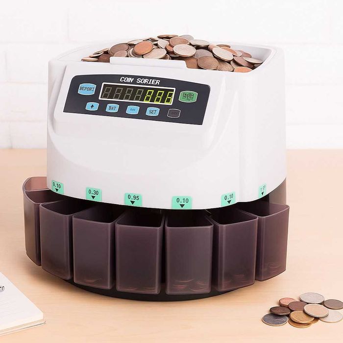 Броячна машина за монети и в евро - точно сортиране по номинал