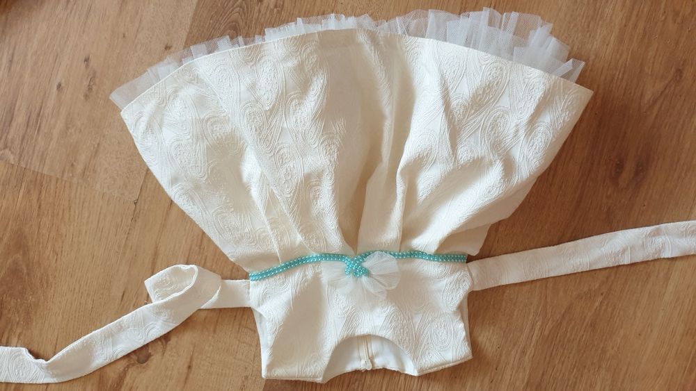 Rochiță roz pudrat cu paiete pentru bebe(ocazie)
