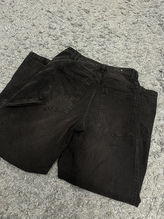 коричневые Бэгги джинсы