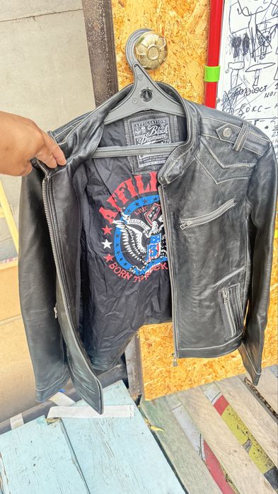 Куртка кожанная американец