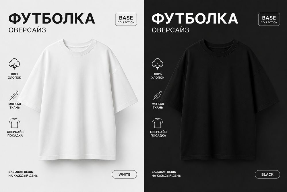 Базовые футболки на каждый день