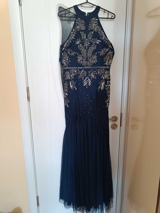 Синя официална рокля