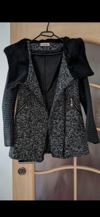 Haină stofă neagră