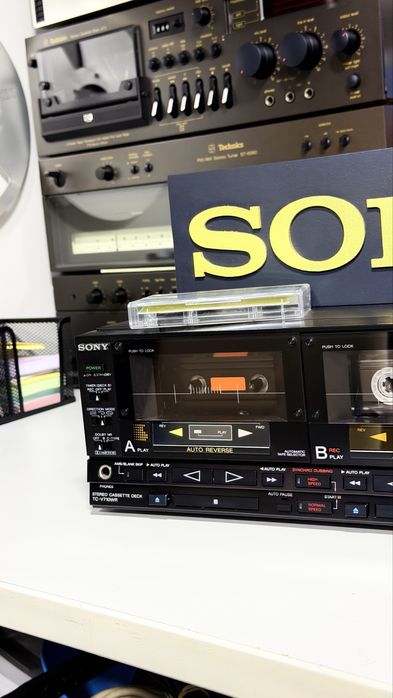 Sony TC-V710WR – Stereo Double Cassette Deck Auto Reverse | Dolby B/C | High Speed Dubbing | AMS | Made in Japan