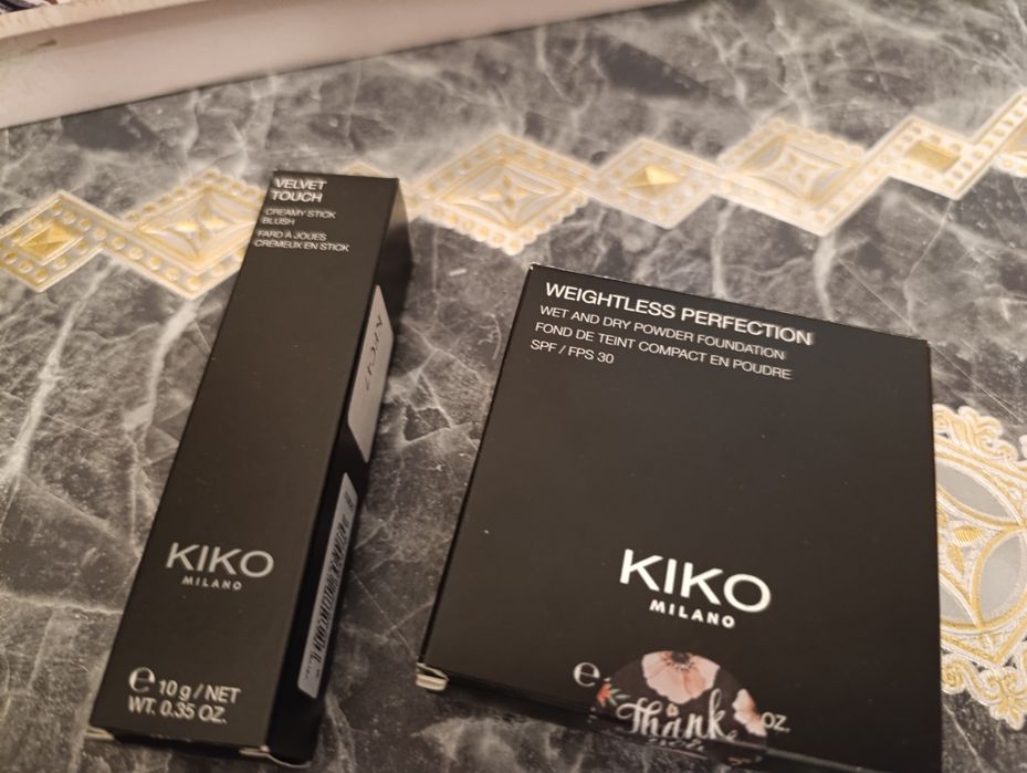 Скидка! Итальянская косметика Kiko,основа пудра и хайлайтер-румяна
