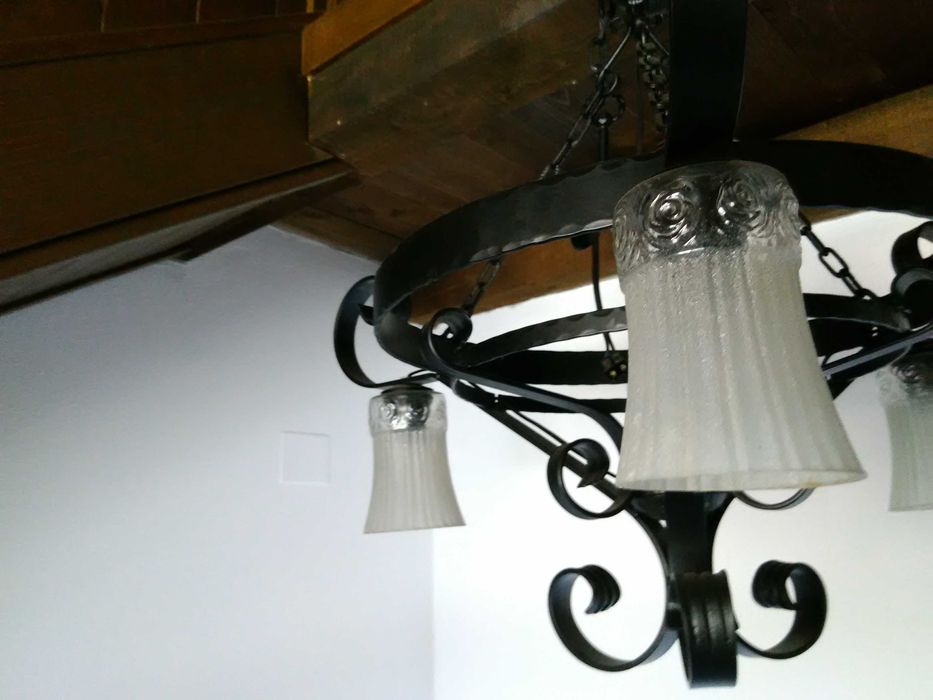 Полилей абажур от ковано желязо- два еднакви