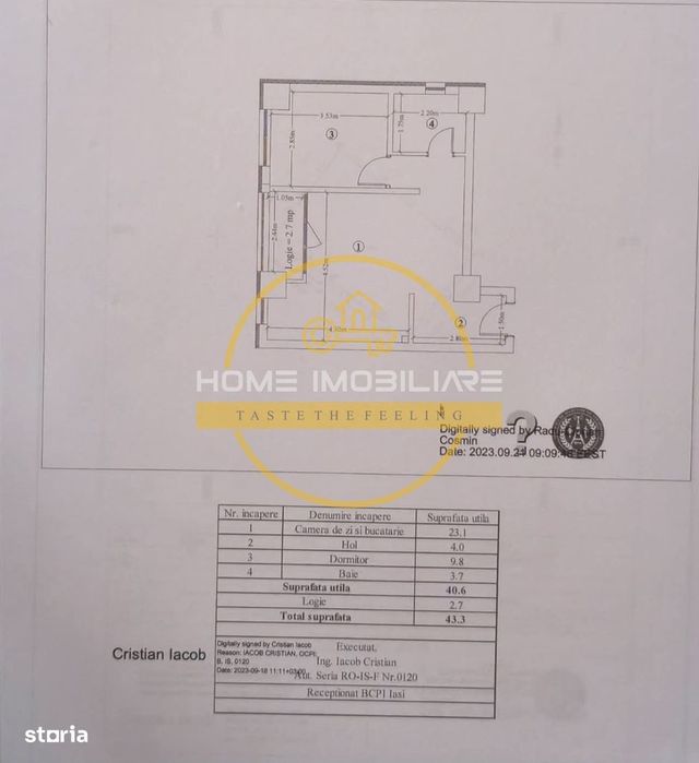 Etaj intermediar/Apartament 2Camere Mobilat&Utilat+Parcare -Cartier Vi