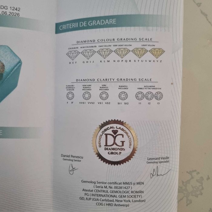 Inel aur 18ct cu diamante naturale