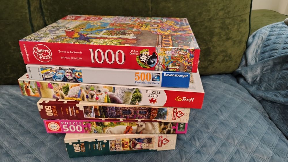 Пъзели 500 и 1000 части