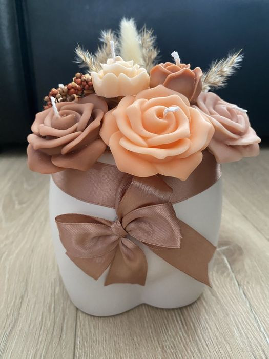 Ароматен букет от соеви свещи